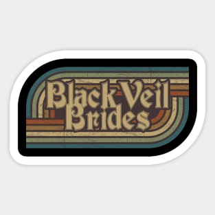 Black Veil Brides Vintage Stripes Sticker